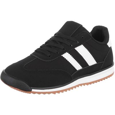 Ital-Design Sneakers Low für Damen in Schwarz und Weiß Ital-Design Sneakers Low für Damen in Schwarz und Weiß