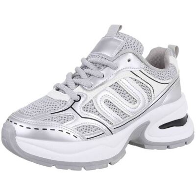 Ital-Design Sneakers Low für Damen in Silber Ital-Design Sneakers Low für Damen in Silber