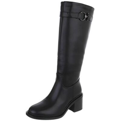 Ital-Design Klassische Stiefel für Damen in Schwarz Ital-Design Klassische Stiefel für Damen in Schwarz