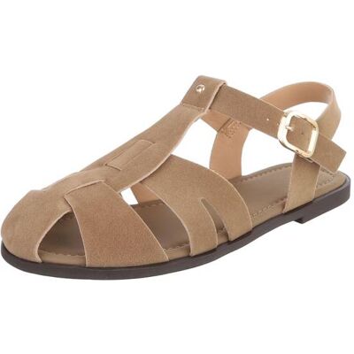 Ital-Design Riemchensandalen für Damen in Hellbraun Ital-Design Riemchensandalen für Damen in Hellbraun