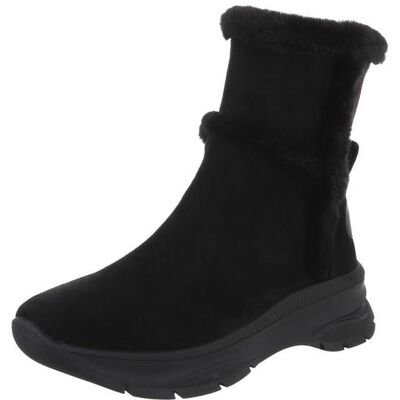 Ital-Design Plateaustiefeletten für Damen in Schwarz Ital-Design Plateaustiefeletten für Damen in Schwarz