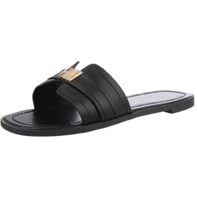 Ital-Design Pantoletten für Damen in Schwarz Ital-Design Pantoletten für Damen in Schwarz