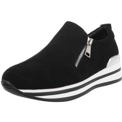 Ital-Design Sneakers Low für Damen in Schwarz Ital-Design Sneakers Low für Damen in Schwarz