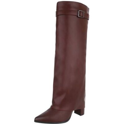Ital-Design High-Heel Stiefel für Damen in Weinrot Ital-Design High-Heel Stiefel für Damen in Weinrot