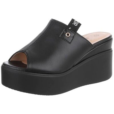 Ital-Design Plateausandaletten für Damen in Schwarz Ital-Design Plateausandaletten für Damen in Schwarz