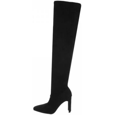 Ital-Design Overknees für Damen in Schwarz Ital-Design Overknees für Damen in Schwarz
