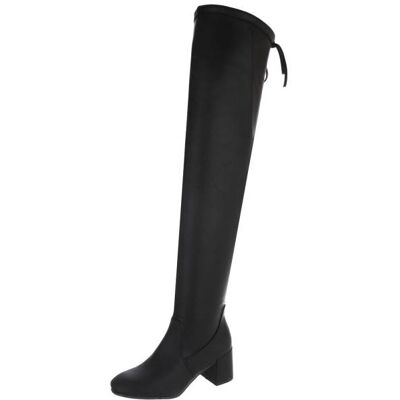 Ital-Design Overknees für Damen in Schwarz Ital-Design Overknees für Damen in Schwarz
