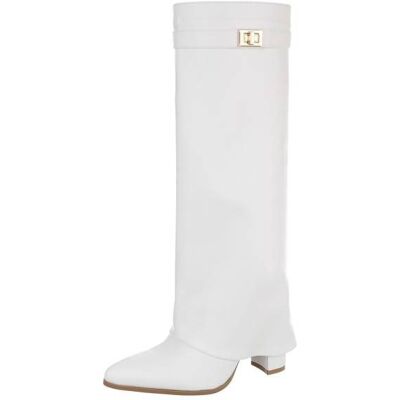 Ital-Design High-Heel Stiefel für Damen in Weiß Ital-Design High-Heel Stiefel für Damen in Weiß