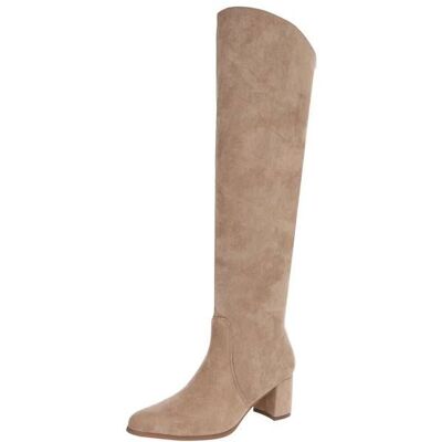 Ital-Design Overknees für Damen in Hellbraun Ital-Design Overknees für Damen in Hellbraun