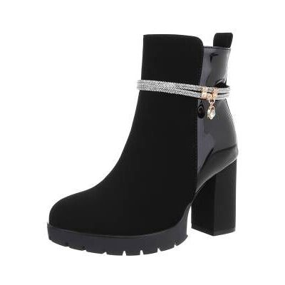 Ital-Design High-Heel Stiefeletten für Damen in Schwarz Ital-Design High-Heel Stiefeletten für Damen in Schwarz