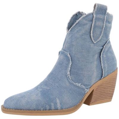 Ital-Design Western- & Bikerboots für Damen in Hellblau Ital-Design Western- & Bikerboots für Damen in Hellblau