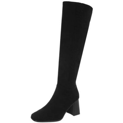 Ital-Design High-Heel Stiefel für Damen in Schwarz Ital-Design High-Heel Stiefel für Damen in Schwarz