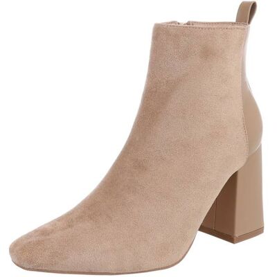 Ital-Design High-Heel Stiefeletten für Damen in Hellbraun Ital-Design High-Heel Stiefeletten für Damen in Hellbraun