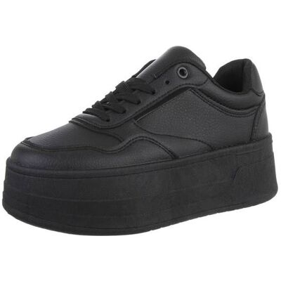 Ital-Design Sneakers Low für Damen in Schwarz Ital-Design Sneakers Low für Damen in Schwarz