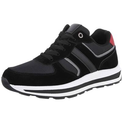 Ital-Design Sneakers für Herren in Schwarz und Weiß Ital-Design Sneakers für Herren in Schwarz und Weiß