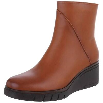 Ital-Design Keilstiefeletten für Damen in Camel Ital-Design Keilstiefeletten für Damen in Camel