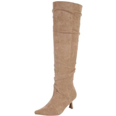 Ital-Design Overknees für Damen in Hellbraun Ital-Design Overknees für Damen in Hellbraun