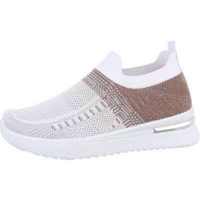 Ital-Design Sneakers Low für Damen in Hellbraun Ital-Design Sneakers Low für Damen in Hellbraun