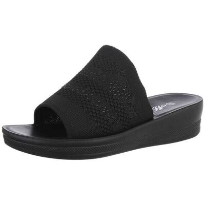 Ital-Design Pantoletten für Damen in Schwarz Ital-Design Pantoletten für Damen in Schwarz