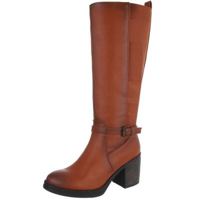 Ital-Design High-Heel Stiefel für Damen in Camel Ital-Design High-Heel Stiefel für Damen in Camel
