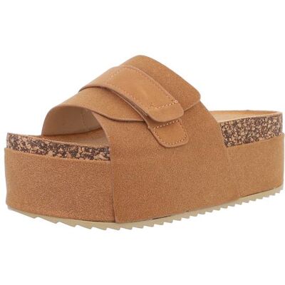 Ital-Design Plateausandaletten für Damen in Camel Ital-Design Plateausandaletten für Damen in Camel