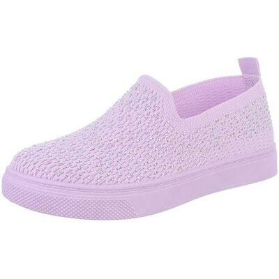 Ital-Design Mokassins für Damen in Lila Ital-Design Mokassins für Damen in Lila