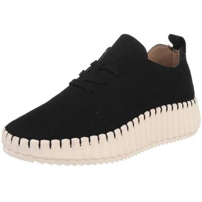 Ital-Design Sneakers Low für Damen in Schwarz Ital-Design Sneakers Low für Damen in Schwarz