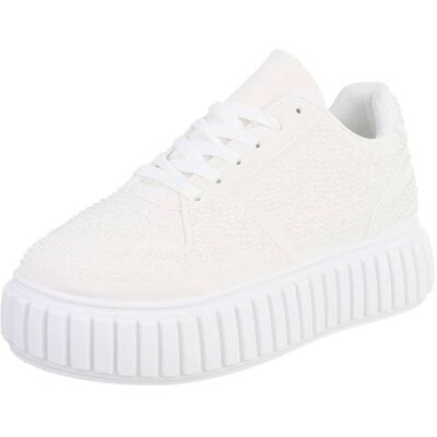 Ital-Design Sneakers Low für Damen in Weiß Ital-Design Sneakers Low für Damen in Weiß