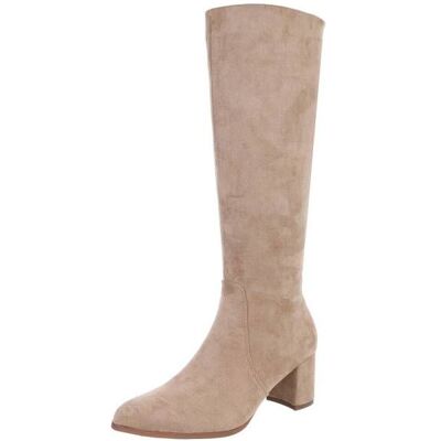 Ital-Design Klassische Stiefel für Damen in Hellbraun Ital-Design Klassische Stiefel für Damen in Hellbraun