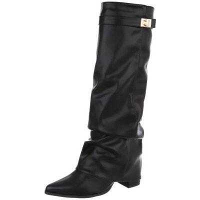 Ital-Design High-Heel Stiefel für Damen in Schwarz Ital-Design High-Heel Stiefel für Damen in Schwarz