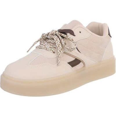 Ital-Design Sneakers Low für Damen in Beige Ital-Design Sneakers Low für Damen in Beige