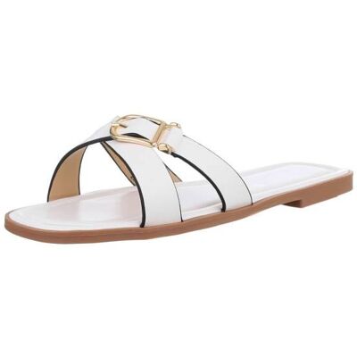 Ital-Design Pantoletten für Damen in Weiß Ital-Design Pantoletten für Damen in Weiß