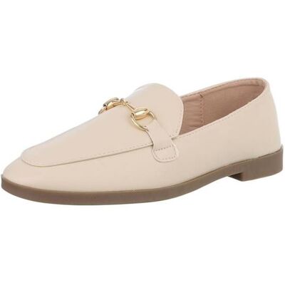 Ital-Design Mokassins für Damen in Beige Ital-Design Mokassins für Damen in Beige