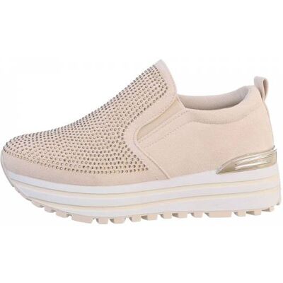 Ital-Design Sneakers Low für Damen in Beige Ital-Design Sneakers Low für Damen in Beige