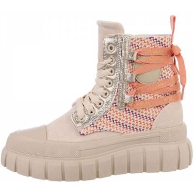 Ital-Design Sneakers High für Damen in Beige und Orange Ital-Design Sneakers High für Damen in Beige und Orange