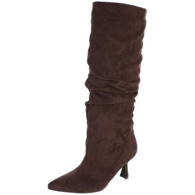 Ital-Design Klassische Stiefel für Damen in Dunkelbraun Ital-Design Klassische Stiefel für Damen in Dunkelbraun