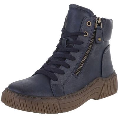 Ital-Design Schnürstiefeletten für Damen in Blau Ital-Design Schnürstiefeletten für Damen in Blau