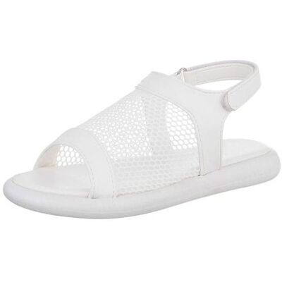 Ital-Design Riemchensandalen für Damen in Weiß Ital-Design Riemchensandalen für Damen in Weiß