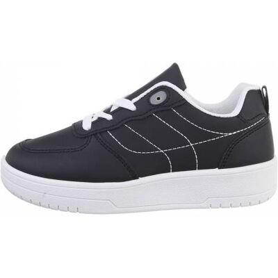 Ital-Design Freizeitschuhe für Kinder in Schwarz und Weiß Ital-Design Freizeitschuhe für Kinder in Schwarz und Weiß