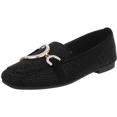 Ital-Design Slipper für Damen in Schwarz Ital-Design Slipper für Damen in Schwarz