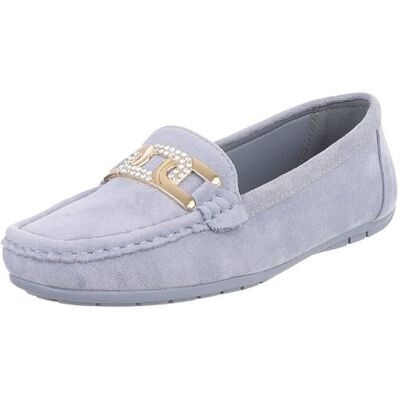 Ital-Design Slipper für Damen in Hellblau Ital-Design Slipper für Damen in Hellblau