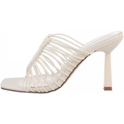 Ital-Design Pantoletten für Damen in Creme Ital-Design Pantoletten für Damen in Creme