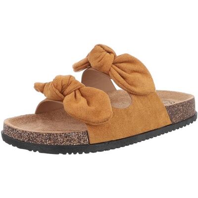 Ital-Design Pantoletten für Damen in Camel Ital-Design Pantoletten für Damen in Camel