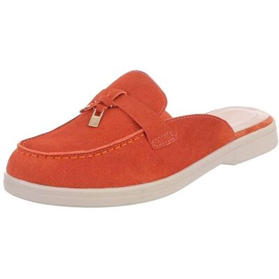 Ital-Design Pantoletten für Damen in Orange Ital-Design Pantoletten für Damen in Orange