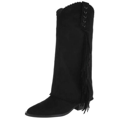 Ital-Design Western- & Bikerstiefel für Damen in Schwarz Ital-Design Western- & Bikerstiefel für Damen in Schwarz