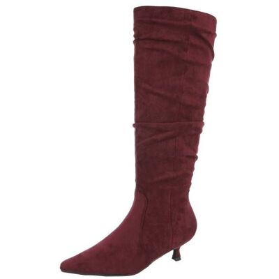 Ital-Design Klassische Stiefel für Damen in Weinrot Ital-Design Klassische Stiefel für Damen in Weinrot