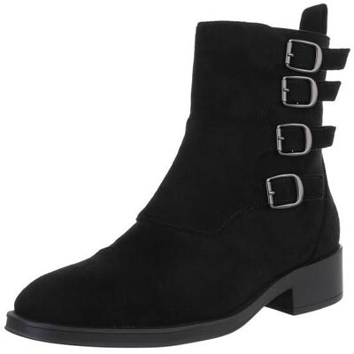 Ital-Design Flache Stiefeletten für Damen in Schwarz Ital-Design Flache Stiefeletten für Damen in Schwarz