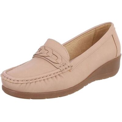 Ital-Design Slipper für Damen in Hellbraun Ital-Design Slipper für Damen in Hellbraun