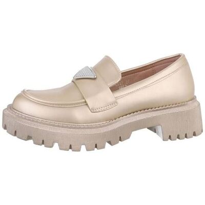 Ital-Design Mokassins für Damen in Gold Ital-Design Mokassins für Damen in Gold