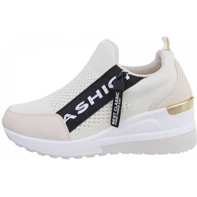 Ital-Design Sneakers Low für Damen in Beige Ital-Design Sneakers Low für Damen in Beige